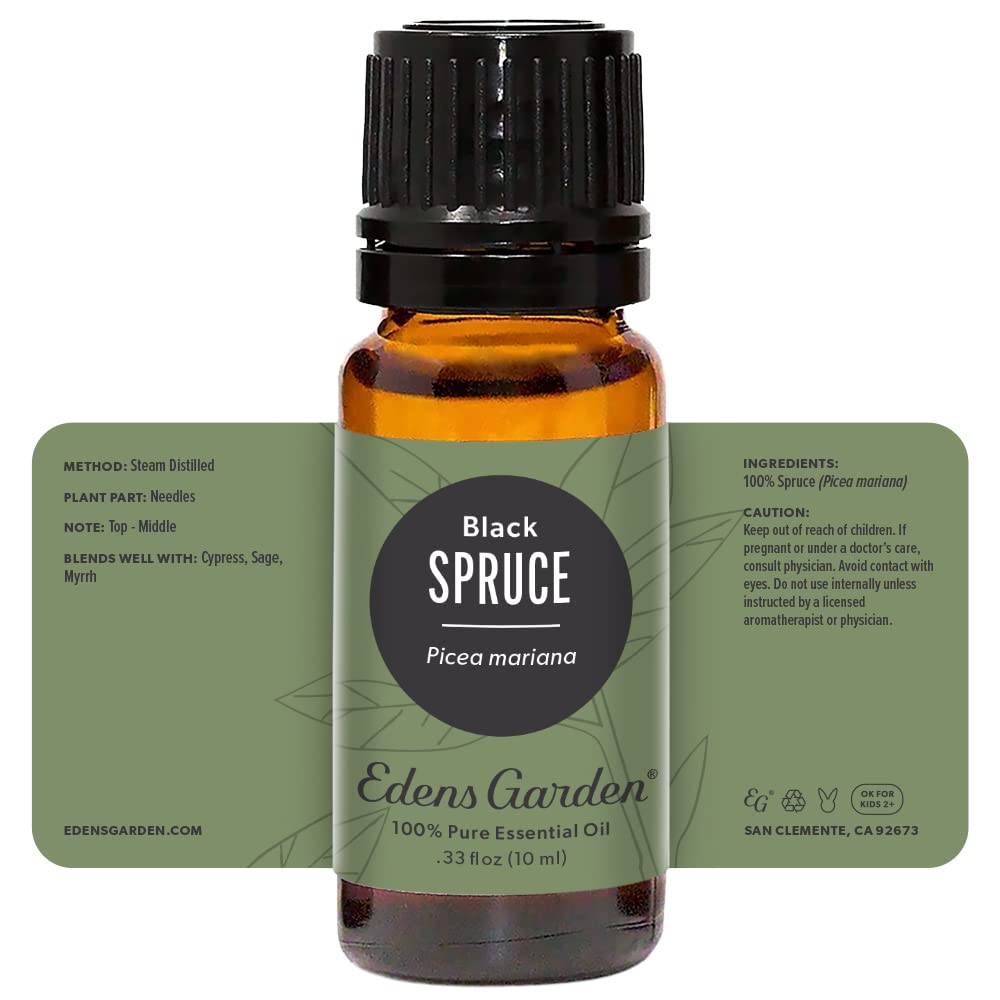 Edens Garden Spruce-Black Essential Oil โ 100% Pure, Premium Grade, 10 ml