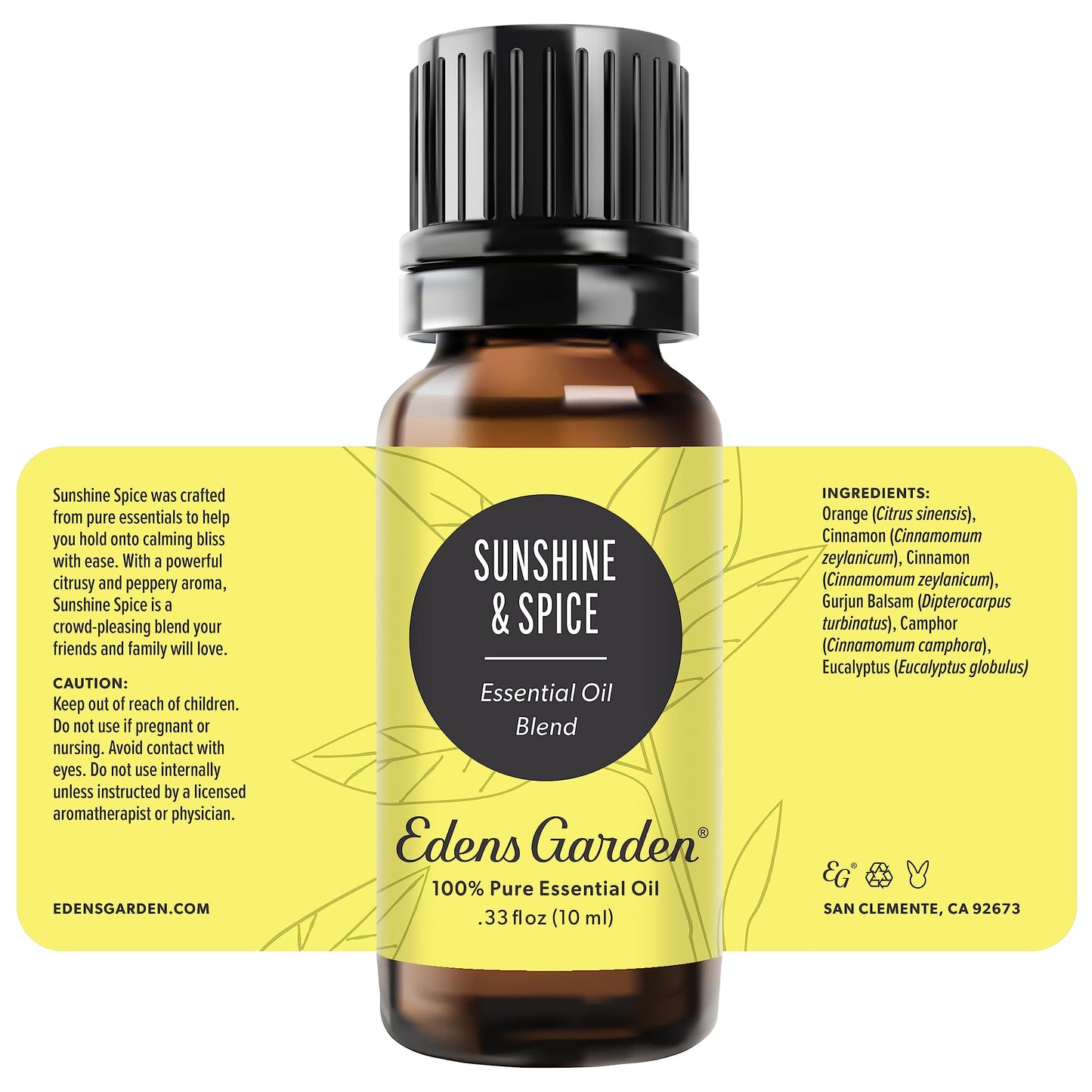 Edens Garden Sunshine Spice Essential Oil Blend โ 100% Pure, Premium Grade, 10 ml