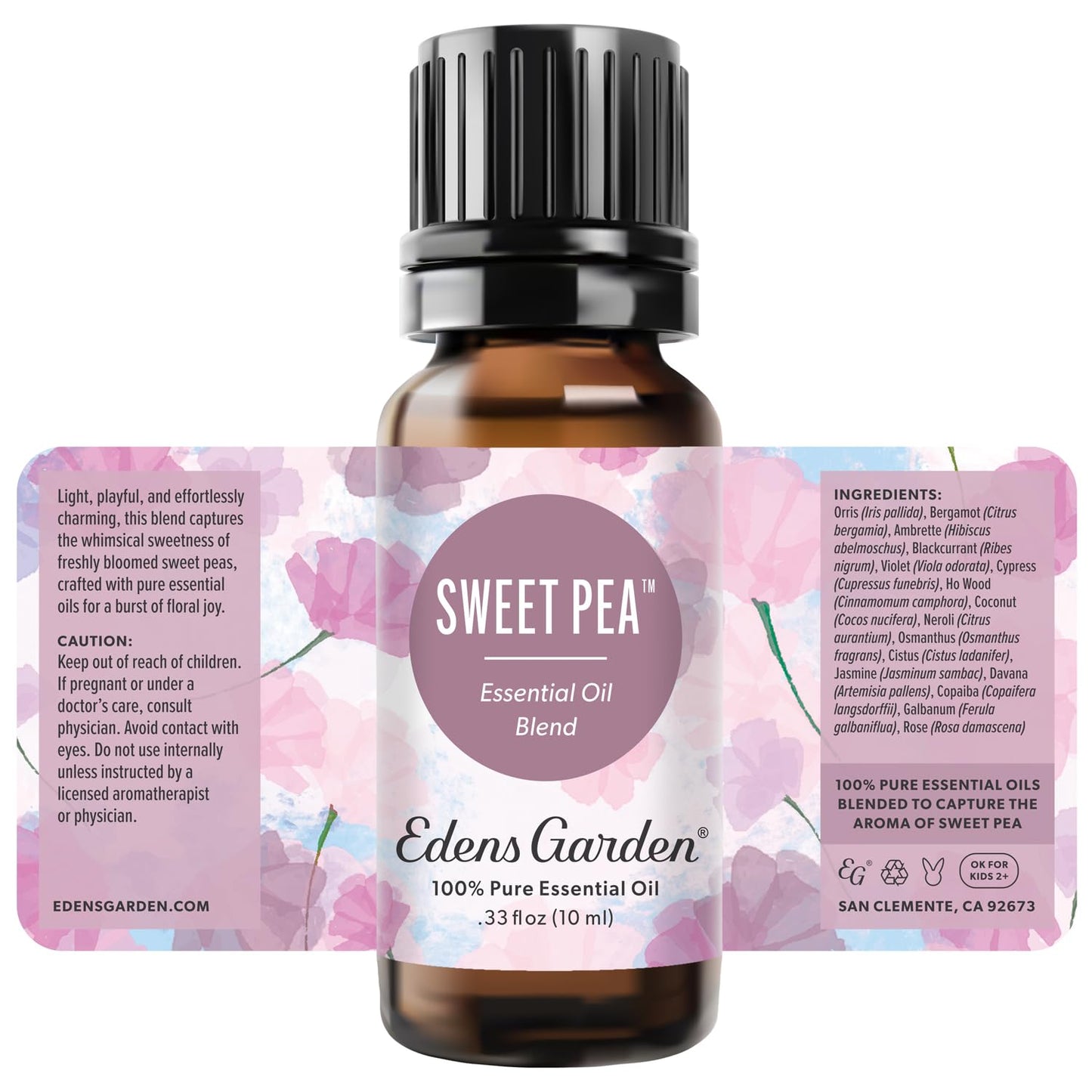 Edens Garden Sweet Pea Essential Oil Blend โ 100% Pure, Premium Grade (10 ml)