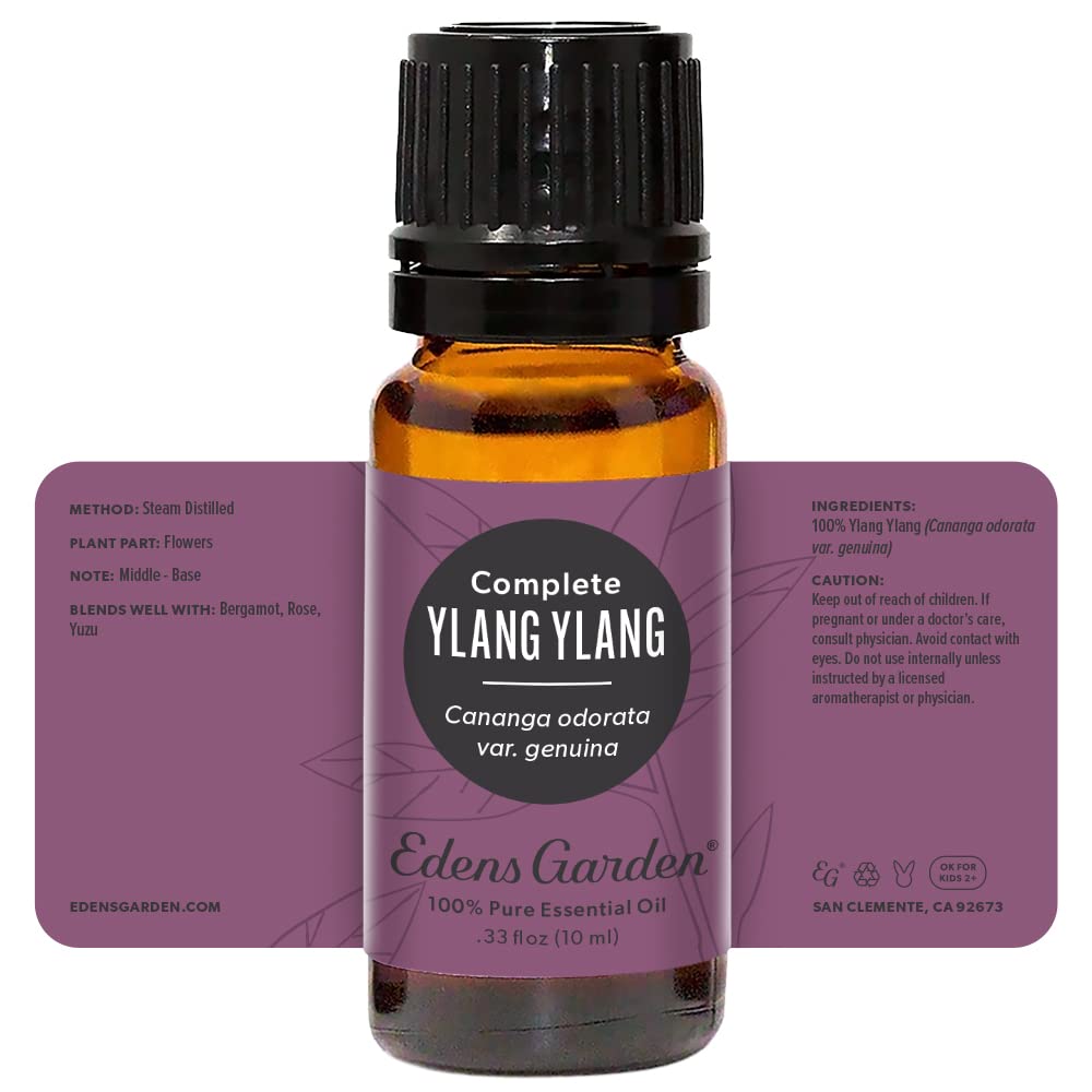 Edens Garden Ylang Ylang Complete Essential Oil โ 100% Pure Premium Grade (10 mL) | Aromatherapy & Skincare
