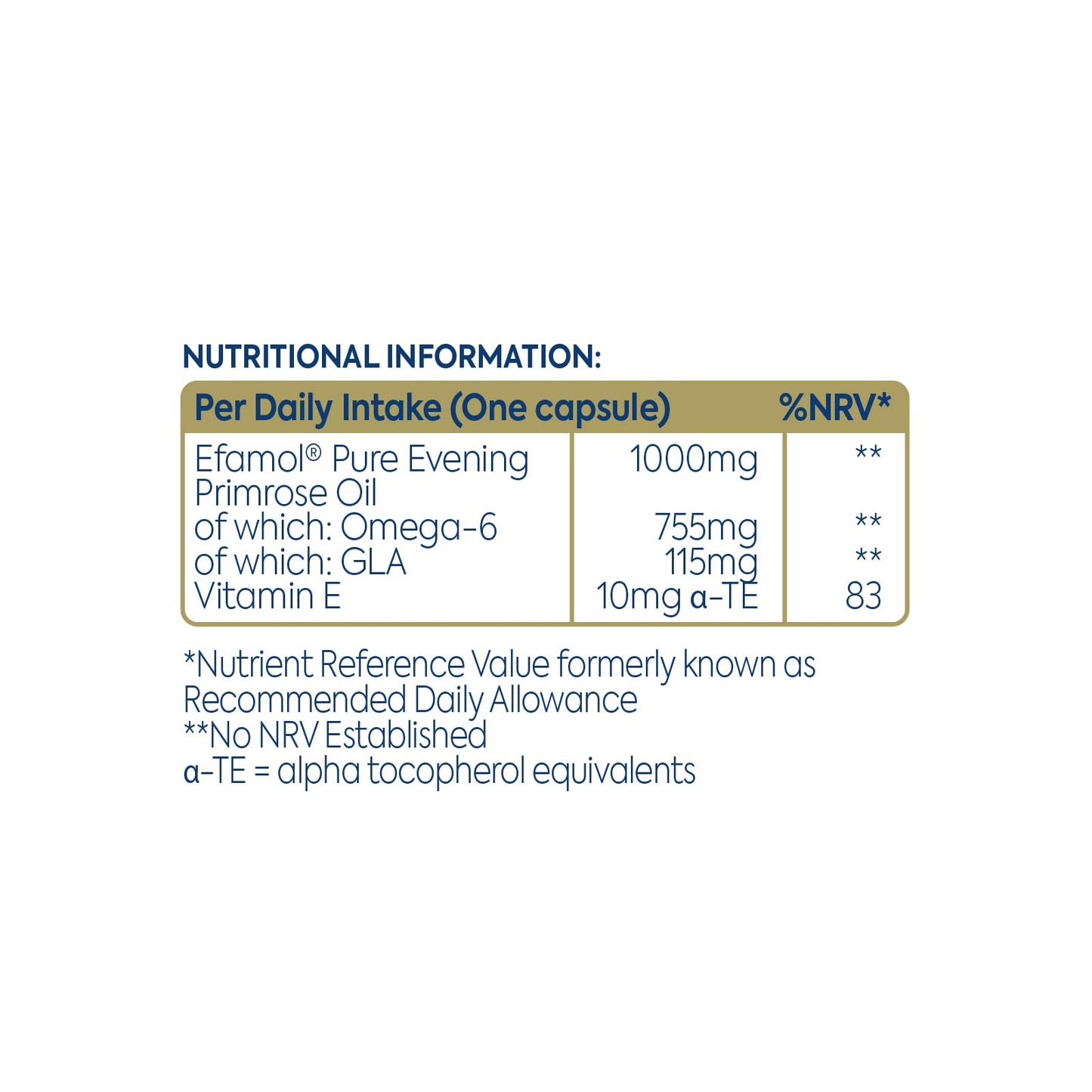 Efamol Evening Primrose Oil 1000mg โ 30 Capsules | EPO Supplement