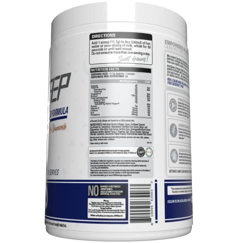 EHP Labs OxySleep Collagen Peptides Powder β Night Time Shred & Deep Sleep (Hot Cocoa) | Pasture-Raised Collagen Type I & III | 30 Servings