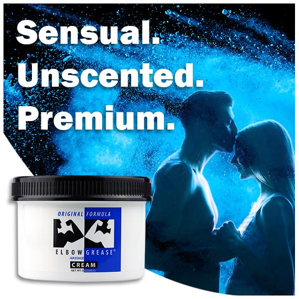 Elbow Grease Original Massage Cream Unscented 9oz โ Rich, Smooth Glide for Therapeutic & Personal Massage