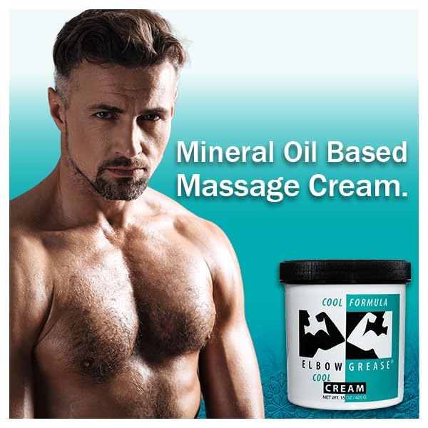 Elbow Grease Cool Massage Cream โ 15 oz, Relaxation & Muscle Relief