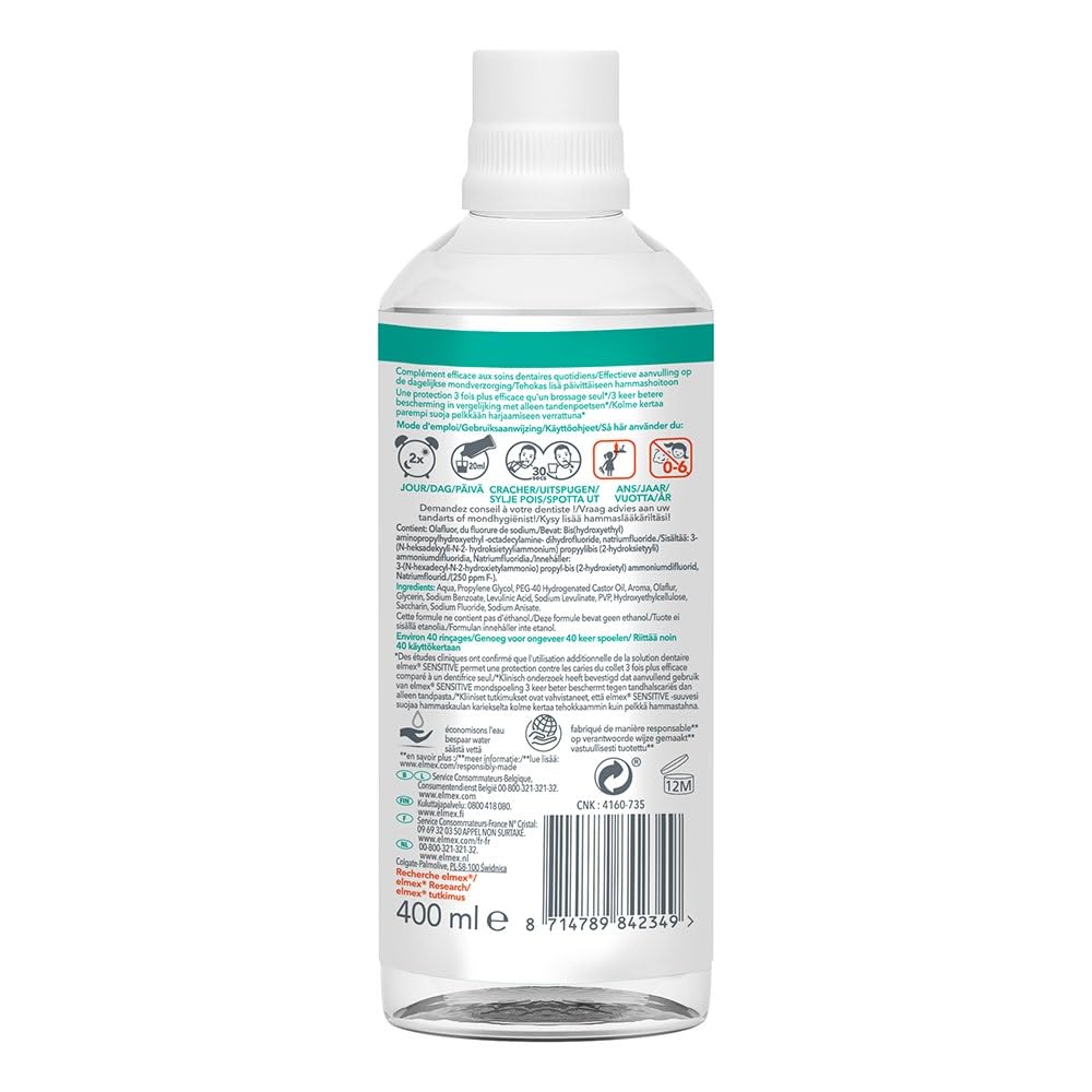 Elmex Sensitive Dental Solution 400ml โ Gentle Sensitivity Relief