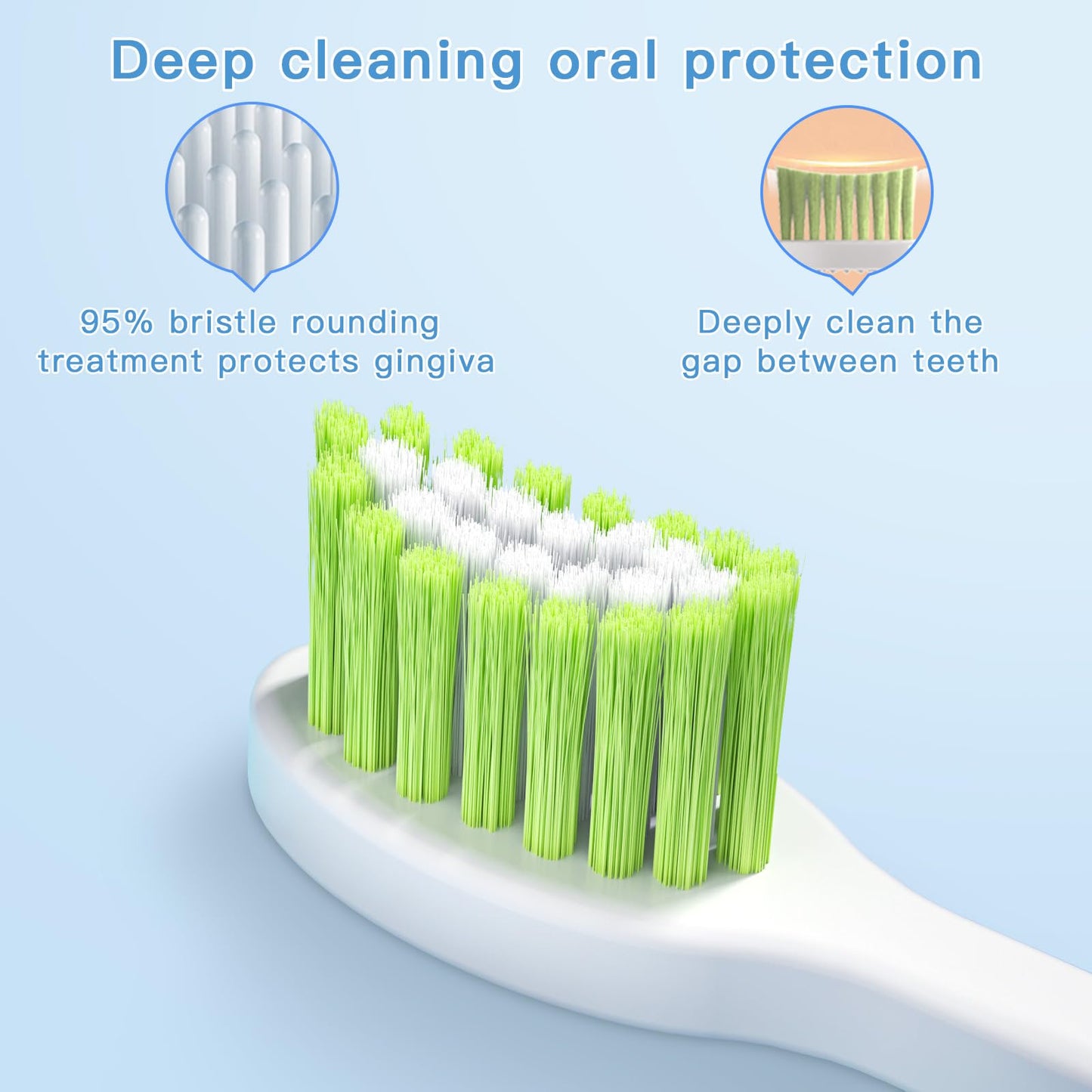 ELOTAME Kids U-Shaped Electric Toothbrush - Rechargeable Rocket Toothbrush for Boys 7-14 | 2-Min Timer, 6 Modes, 4 Brush Heads