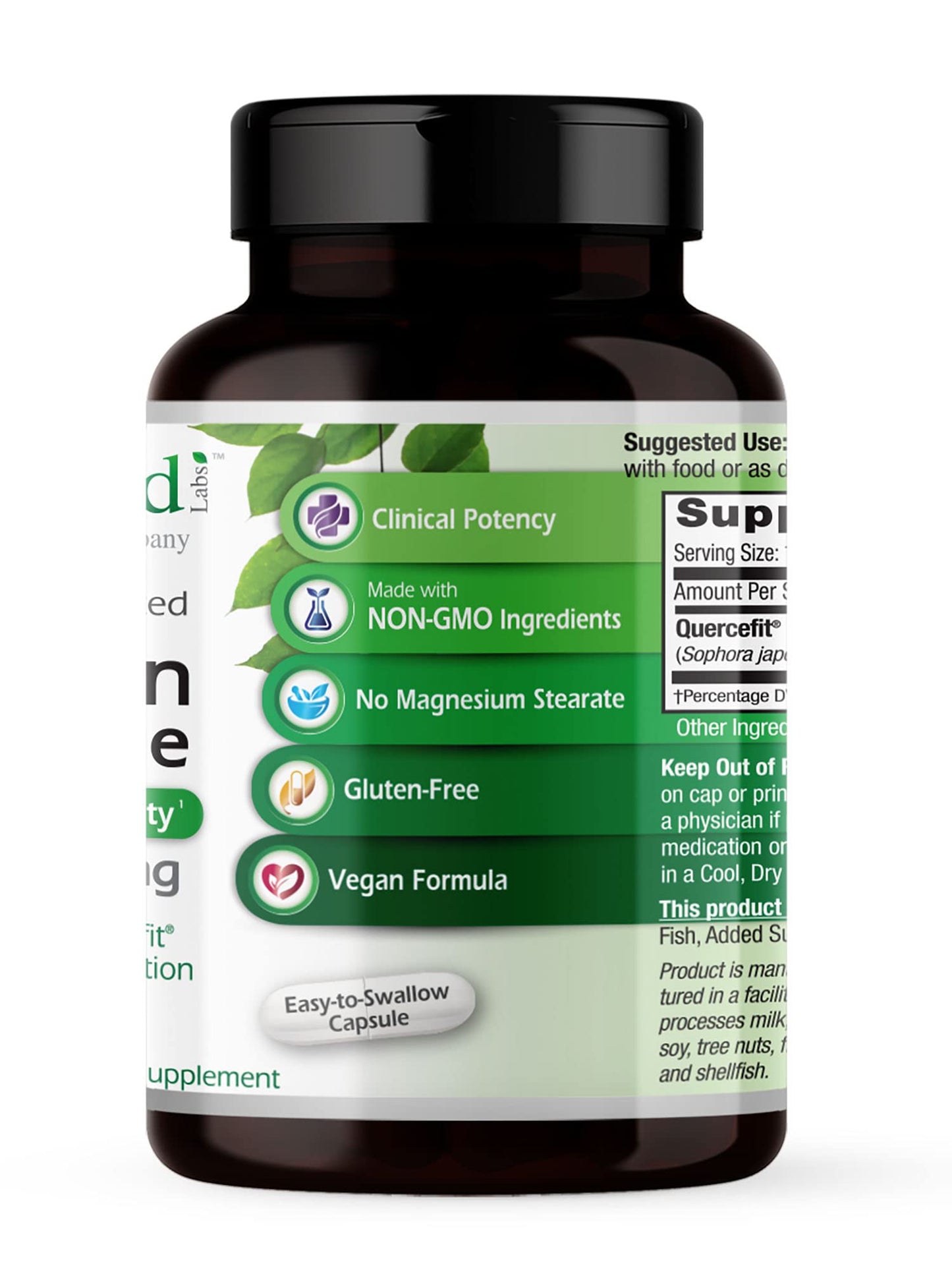 Emerald Labs Quercetin Phytosome โ Immune Support, Vegan & Gluten-Free, 60VCaps