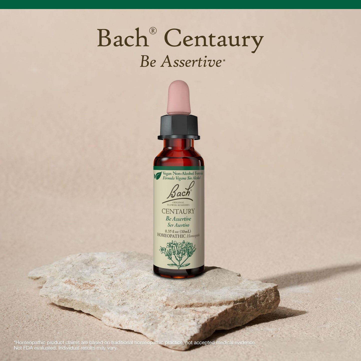 Centaury (Non-Alcohol Formula) | Bach Original Flower Remedies β Be Assertive | 10mL Dropper