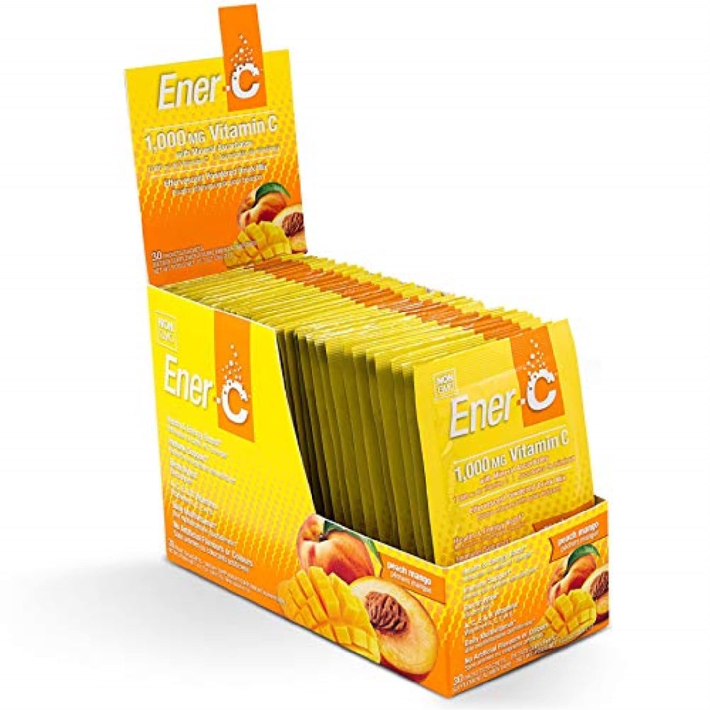 Ener-C 1000 mg Vitamin C Peach Mango โ 30 Ct Packet
