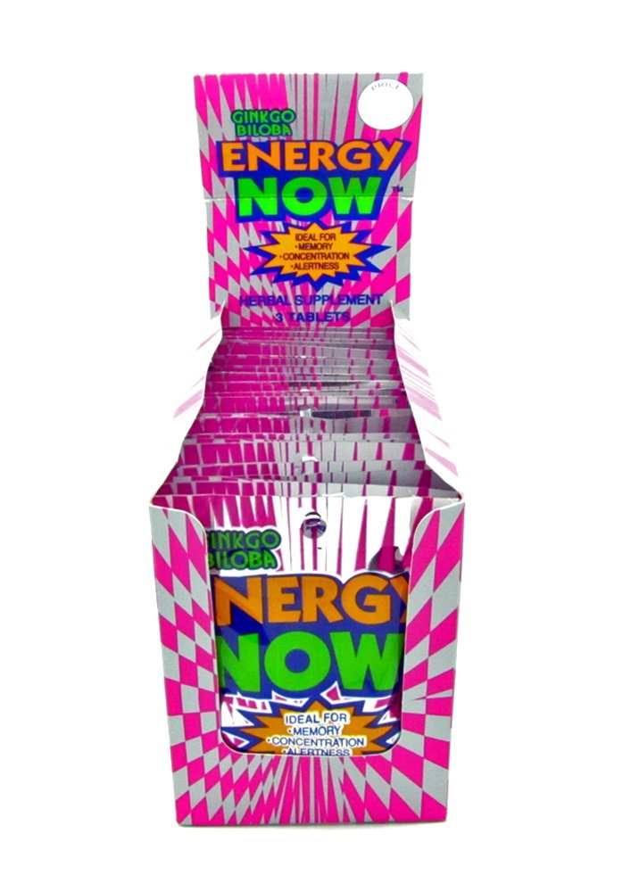 Energy Now Ginkgo Biloba β Wholesale Pricing, 24 Packets per Box