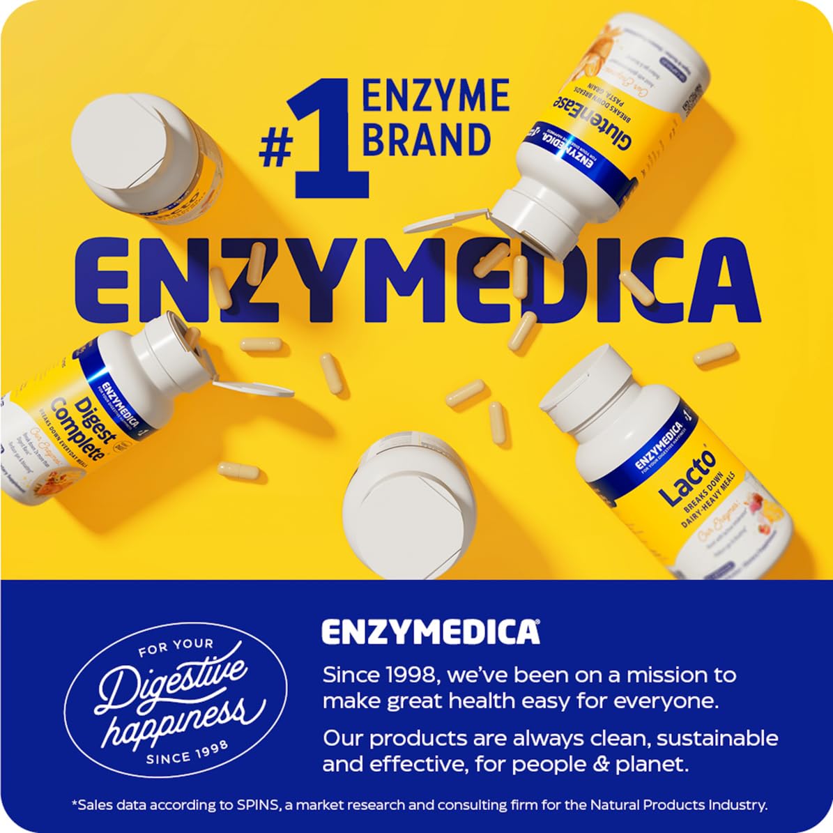 Enzymedica Digest Gold + ATPro โ Maximum Strength Digestive Enzymes, 90 Caps
