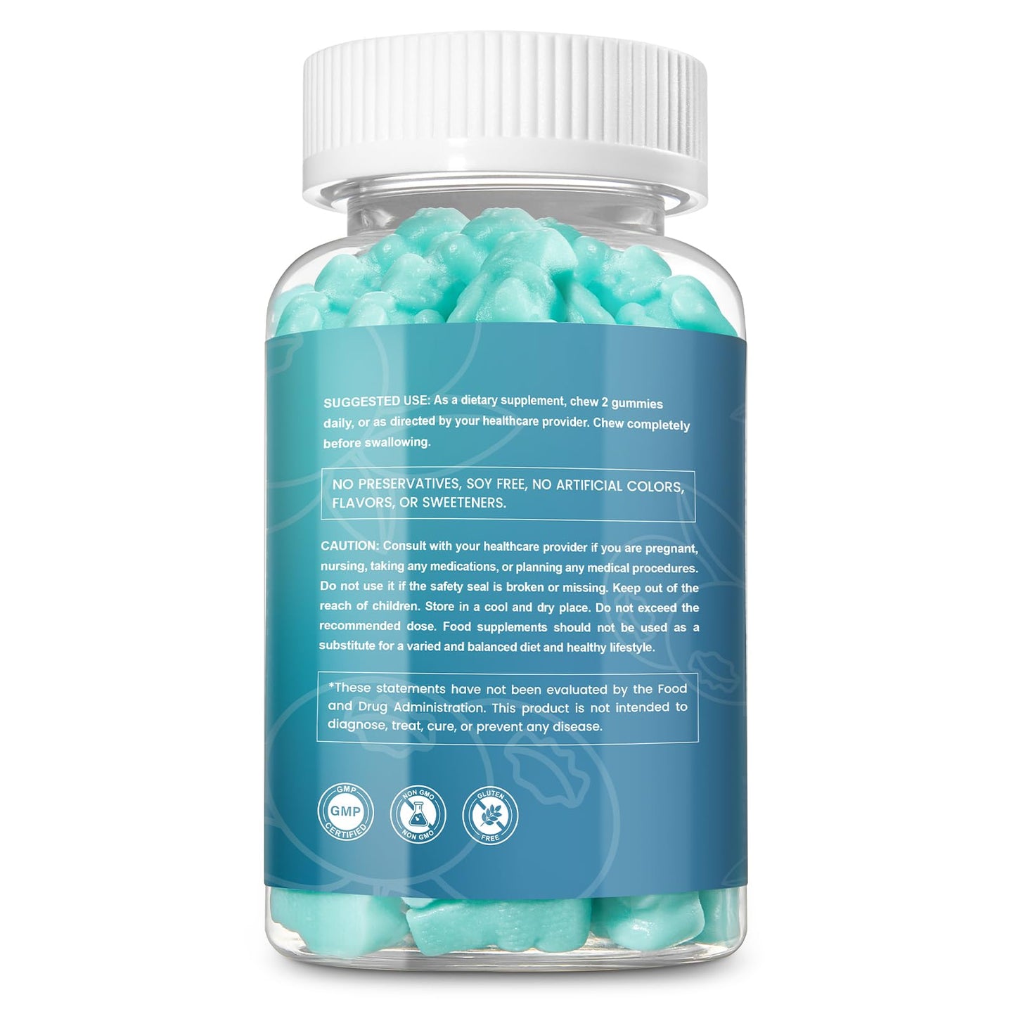 Esverco Magnesium Glycinate Gummies 500mg Sleep Support โ Vegan, Non-GMO, 60 Count