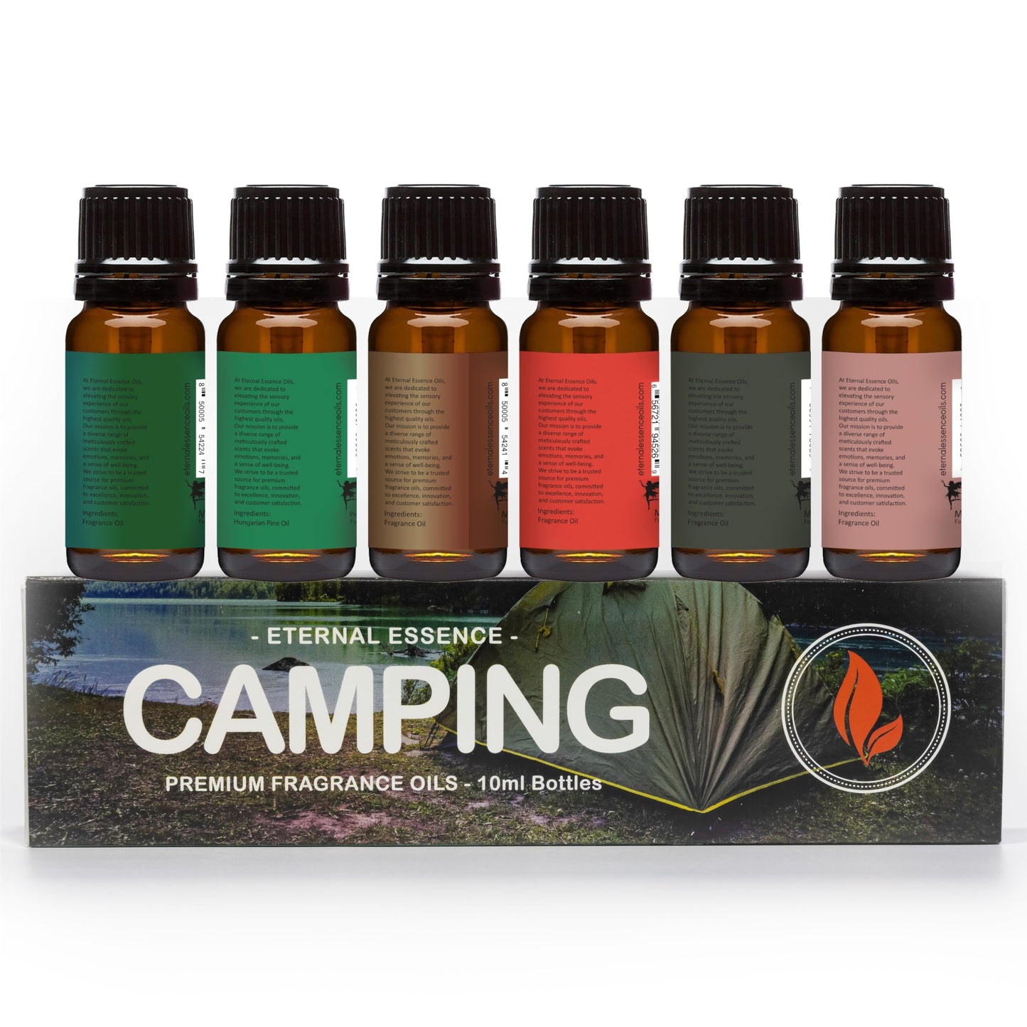 Eternal Essence Oils Camping Set of 6 Premium Fragrance Oils โ 10ml Each