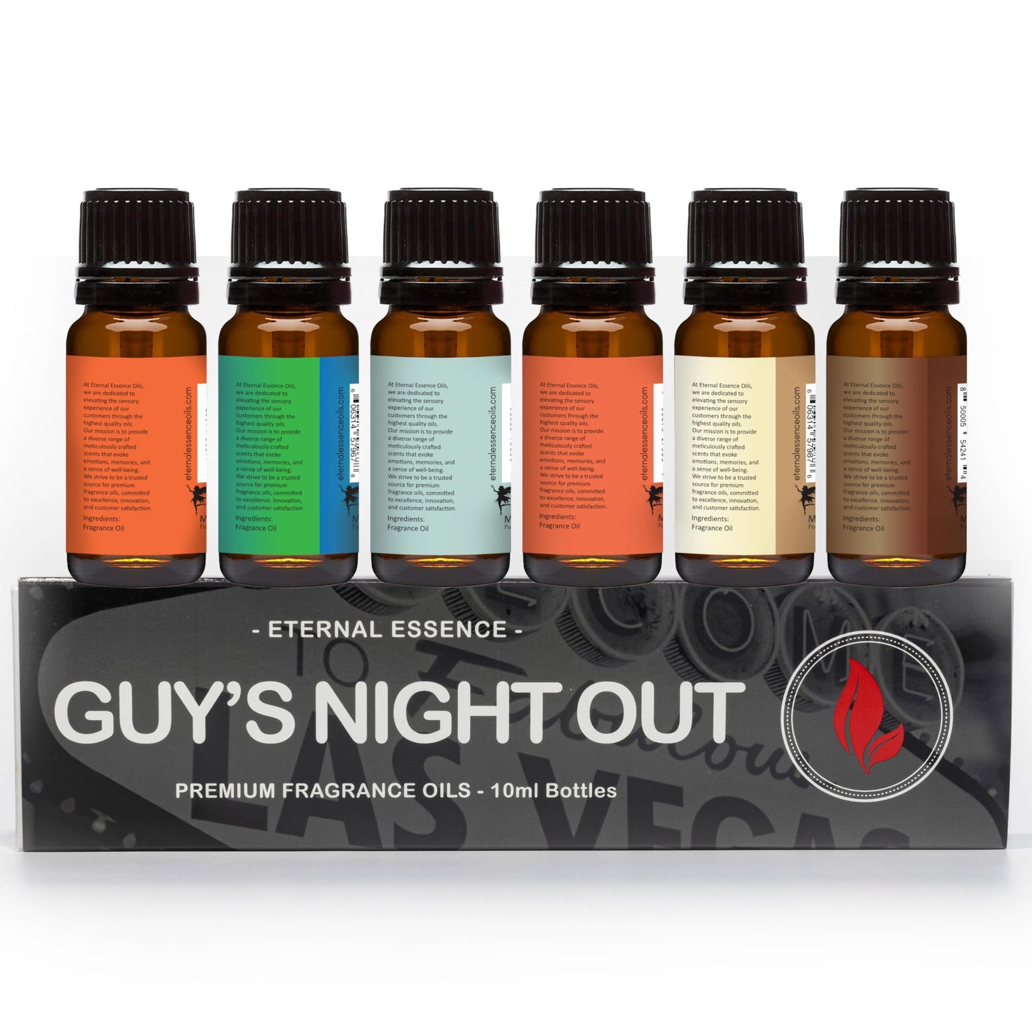 Eternal Essence Oils Guy's Night Out โ 6 Premium Fragrance Oils (10ml each)