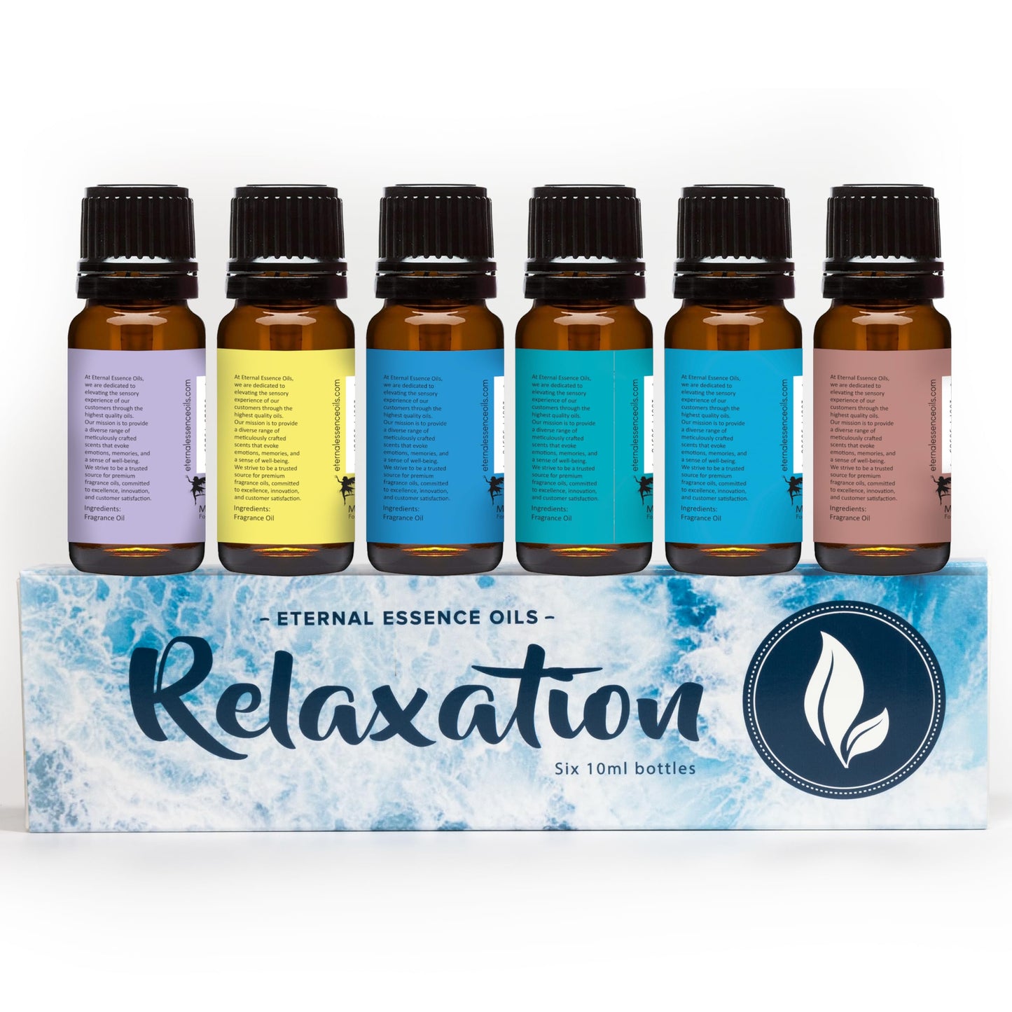Eternal Essence Oils Relaxation Set โ 6 Premium Fragrance Oils (10ml each)