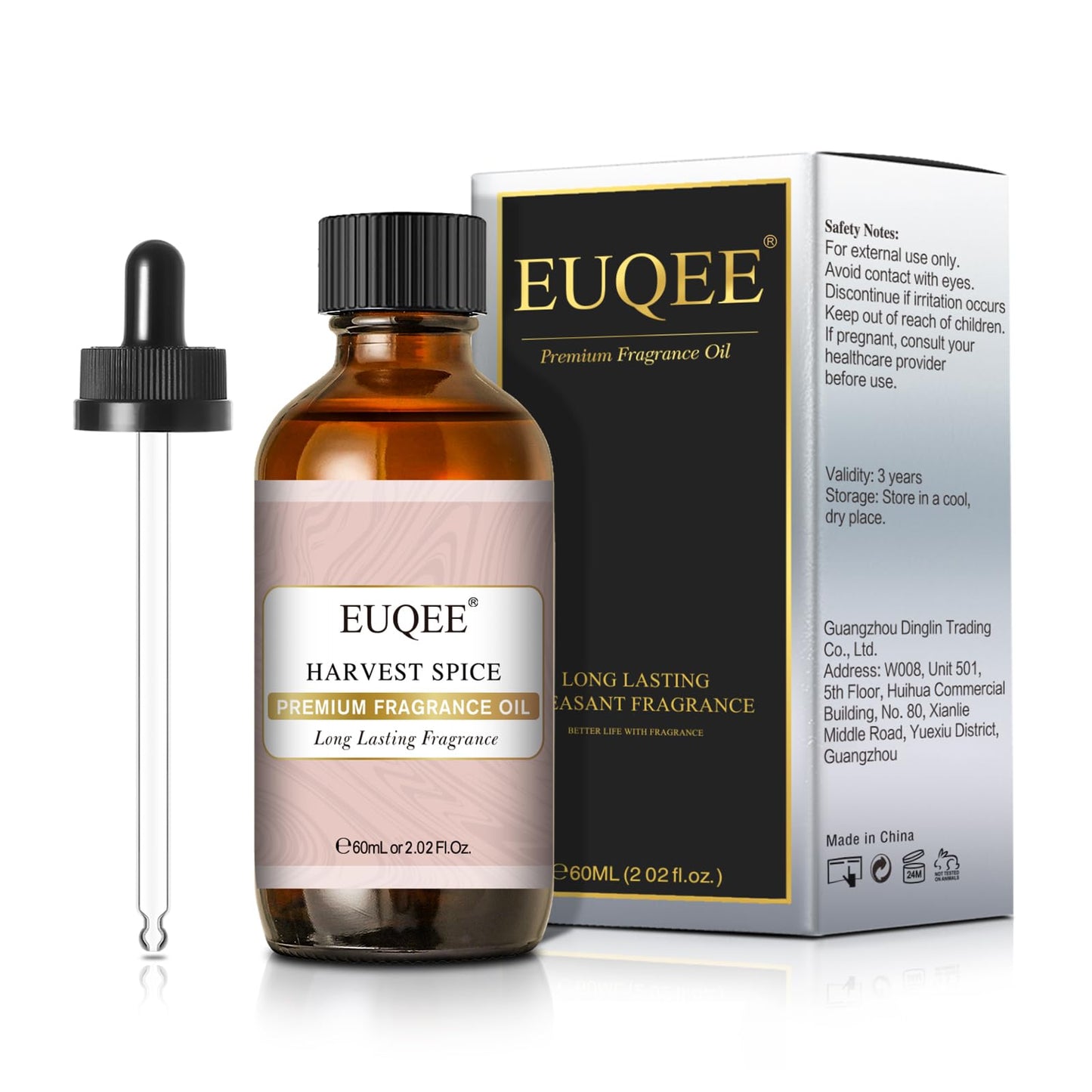 EUQEE Harvest Spice Fragrance Oil - Premium Fragrance Oils for Soap, Candles, Diffusers & DIY Bath Bombs (2.02 fl oz / 60 ml)