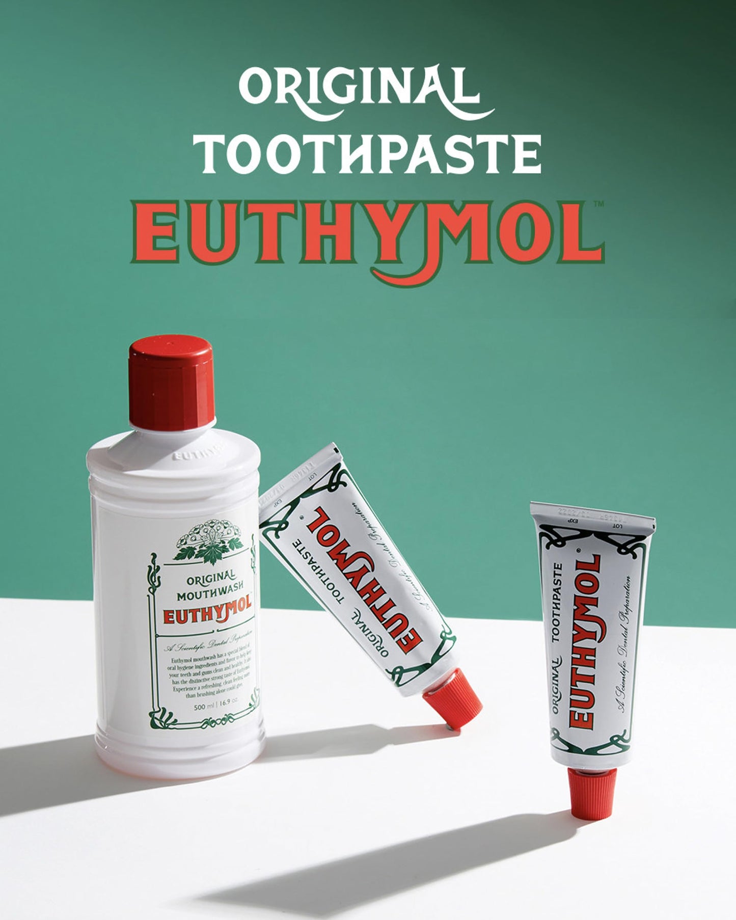 EUTHYMOL Original Pink Toothpaste โ Fluoride-Free, Sensitive Teeth & Gums, Wintergreen