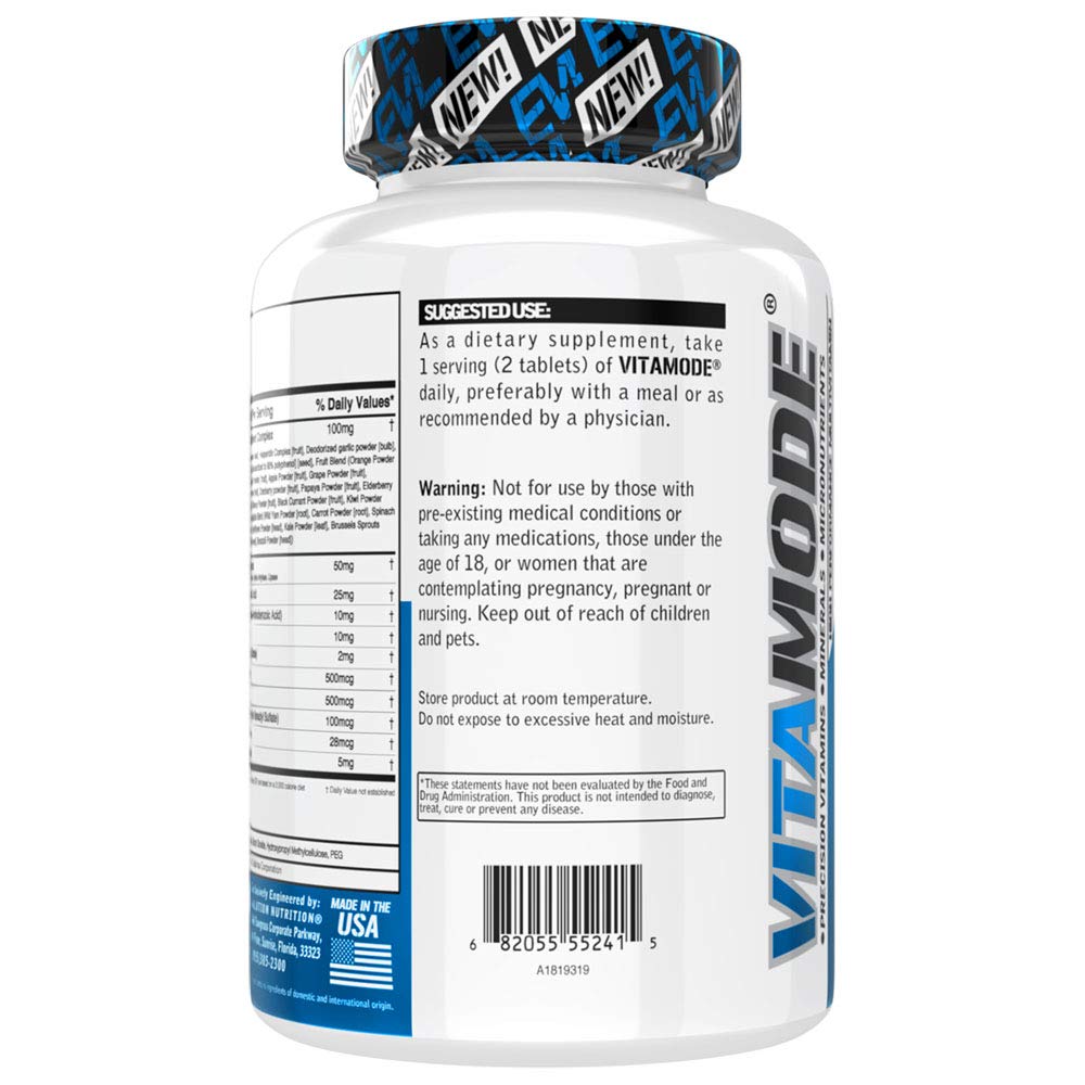 EVL Advanced Daily Multivitamin for Men | VitaMode Active โ Energy, Immunity, Bone & Muscle Support