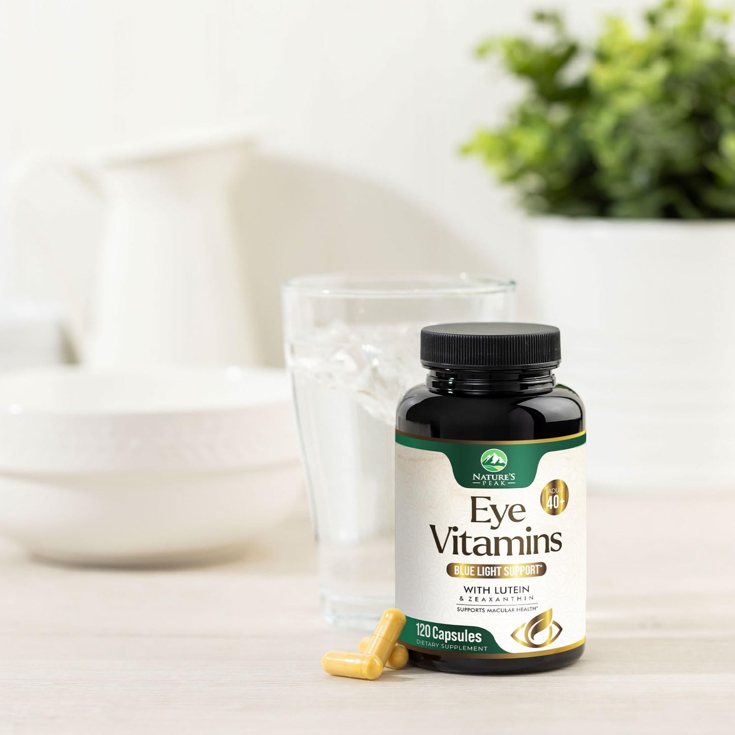 Eye Vitamins & Mineral Supplement โ Lutein, Zeaxanthin, Zinc (120 Capsules)