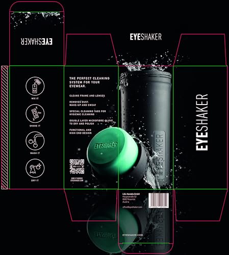 Eyeshaker Set โ Patented Glasses Cleaning Device for Lenses & Frames