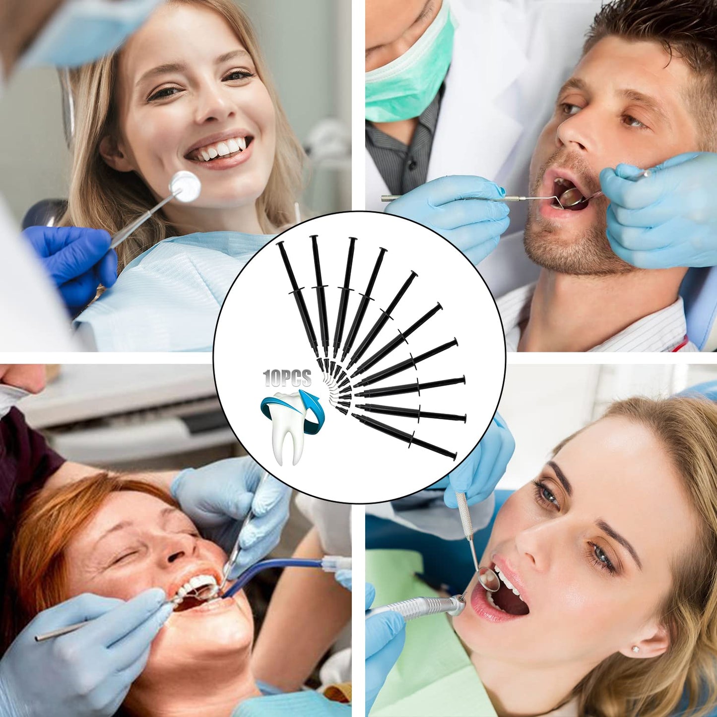 EZGO 10-Pieces 3ml Dental Gingival Barrier Gel โ Gum Protector for Teeth Whitening