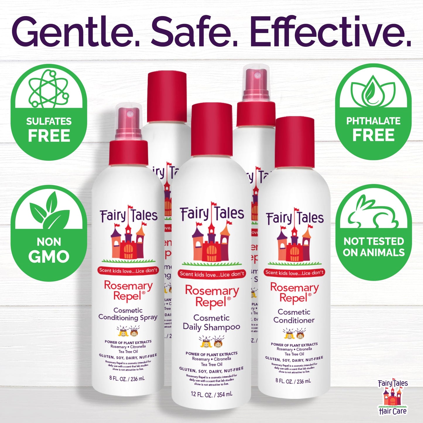 Fairy Tales Rosemary Repel Daily Kids Shampoo โ 2-Pack, 32 oz