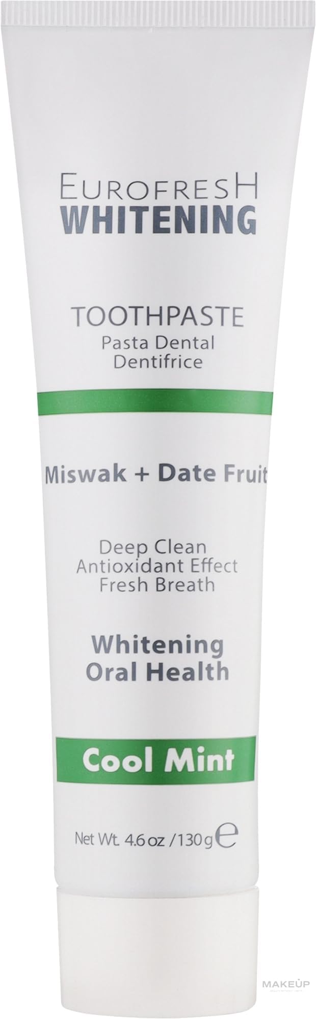 FARMASi EUROFRESH Whitening Toothpaste โ Miswak & Date Fruit (4.6 oz)
