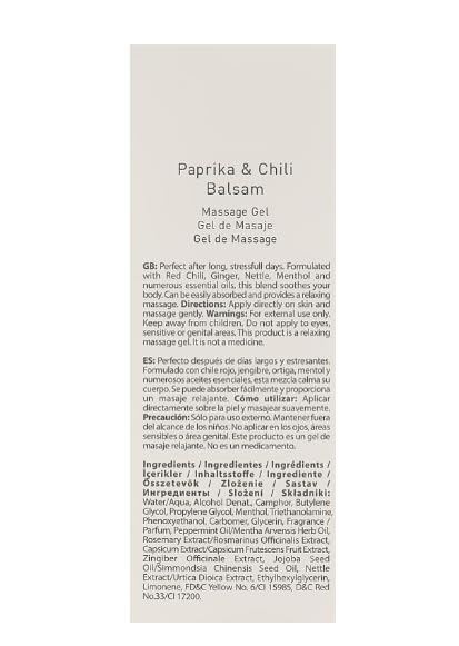 FARMASi Paprika & Chili Balsam Massage Gel โ 150ml | Soothing & Warming
