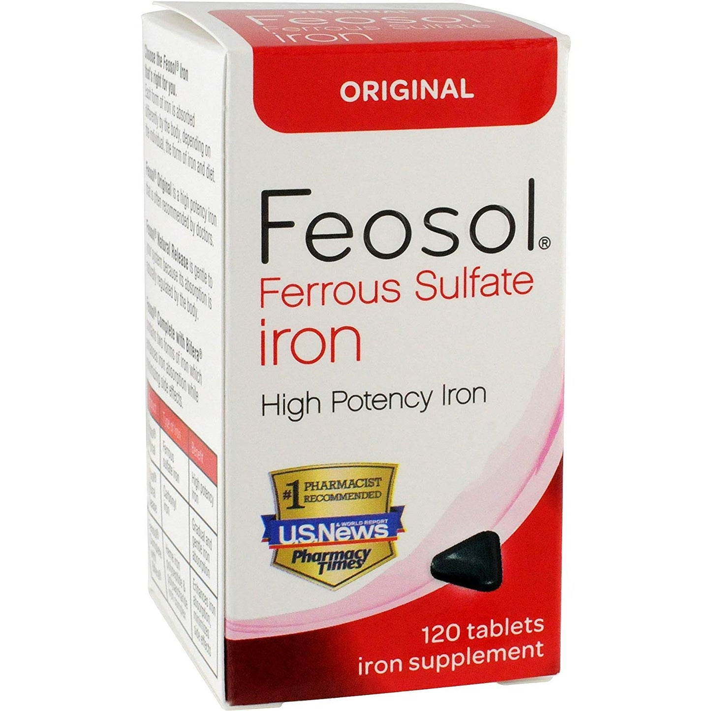 Feosol Original Vitamins โ 120 Count (Pack of 2) | Iron Mineral Supplement