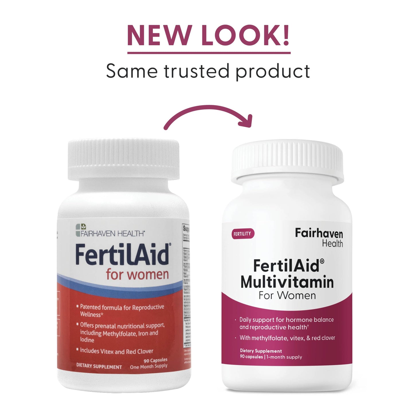 Fairhaven Health FertilAid for Women β Prenatal Vitamin Fertility Supplements (90 Capsules)