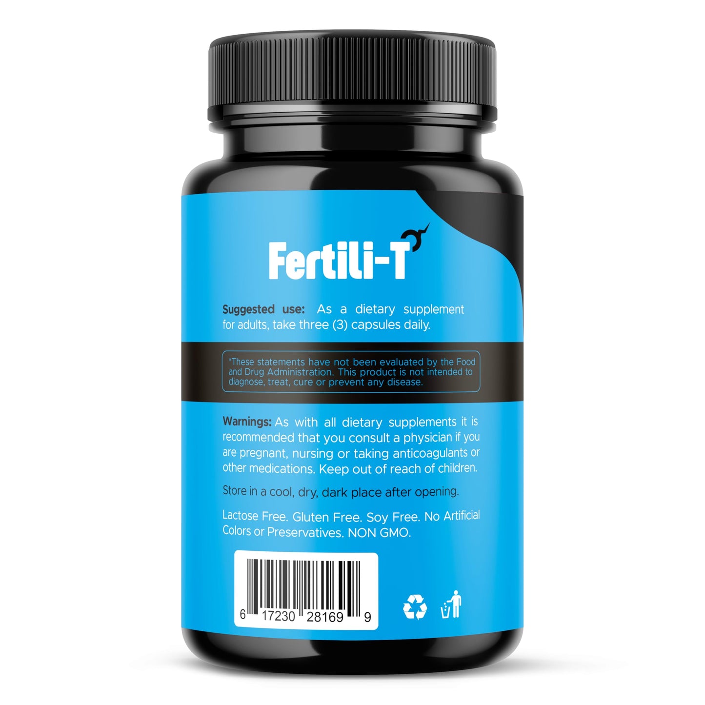 Fertili-T by Aura Vitamins โ Male Fertility Support, 1500 mg, 90 Capsules