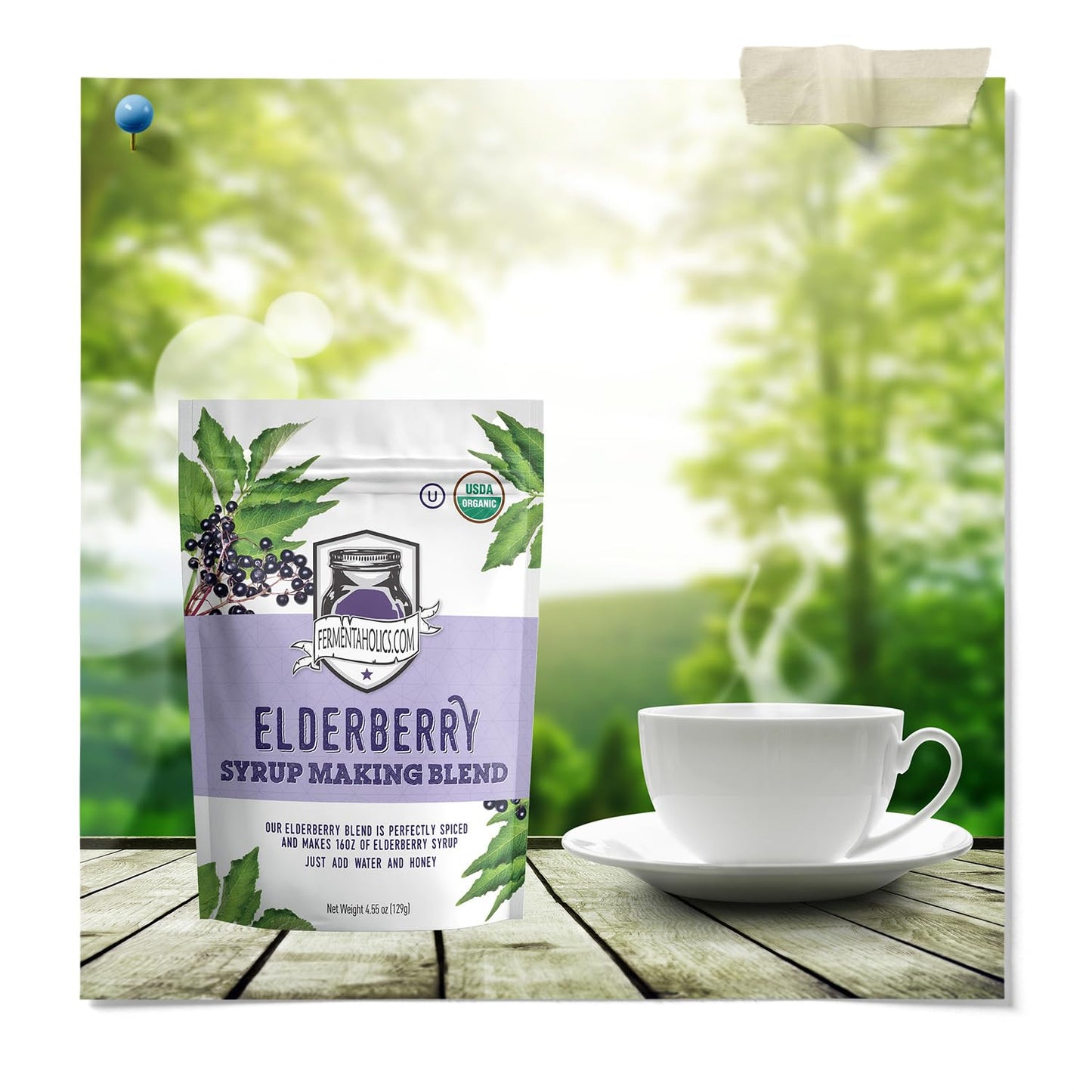 Fermentaholics USDA Organic Dried Elderberry Syrup Kit โ Make Your Own Syrup