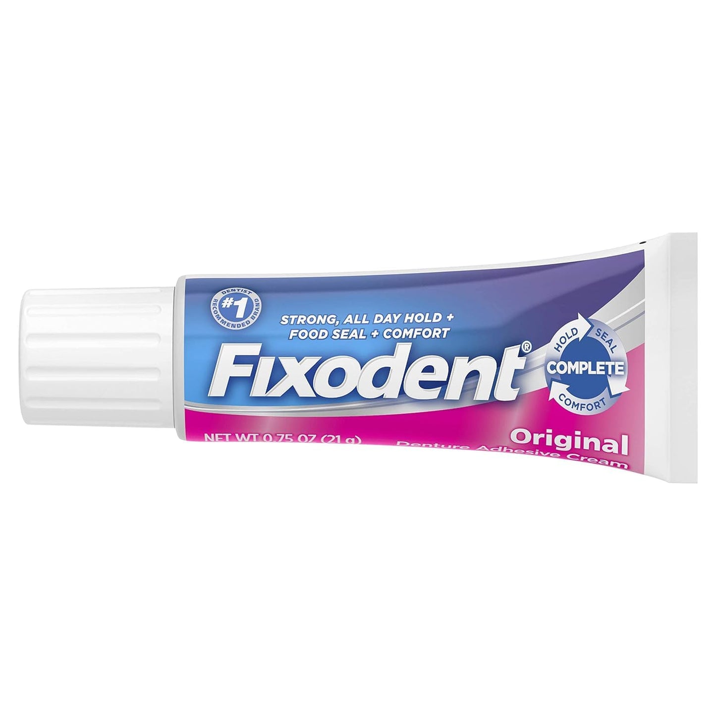 Fixodent Denture Adhesive Cream Original 0.75 oz โ Pack of 12 | Secure Hold