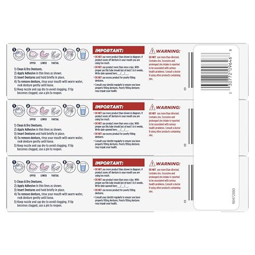 Fixodent Professional Ultimate Denture Adhesive โ All-Day Hold, Breath Shield, 3 Pack
