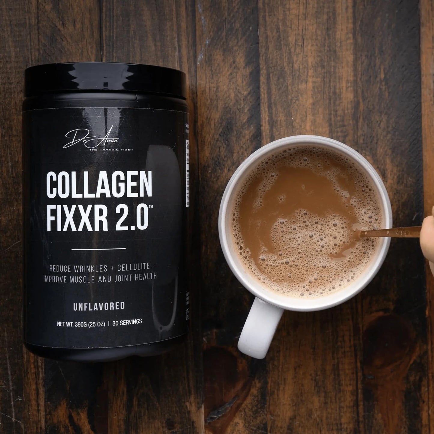 Fixxr Collagen 2.0 by Dr. Amie β 3 Bioactive Collagen Peptides | Unflavored | 30 Servings