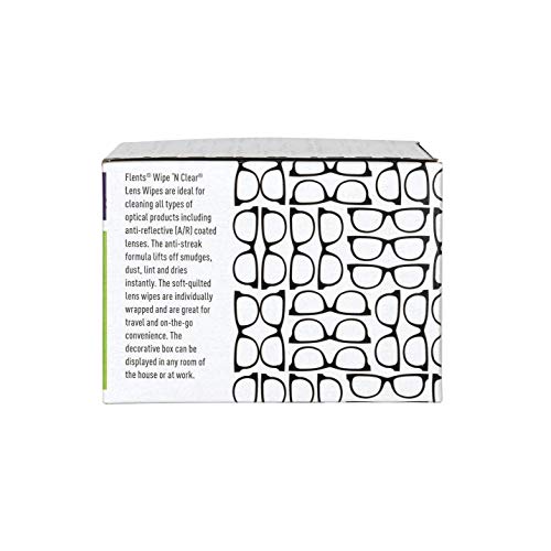 Flents Lens Wipes โ 150 Count, Pre-Moistened, Streak-Free, Made in USA