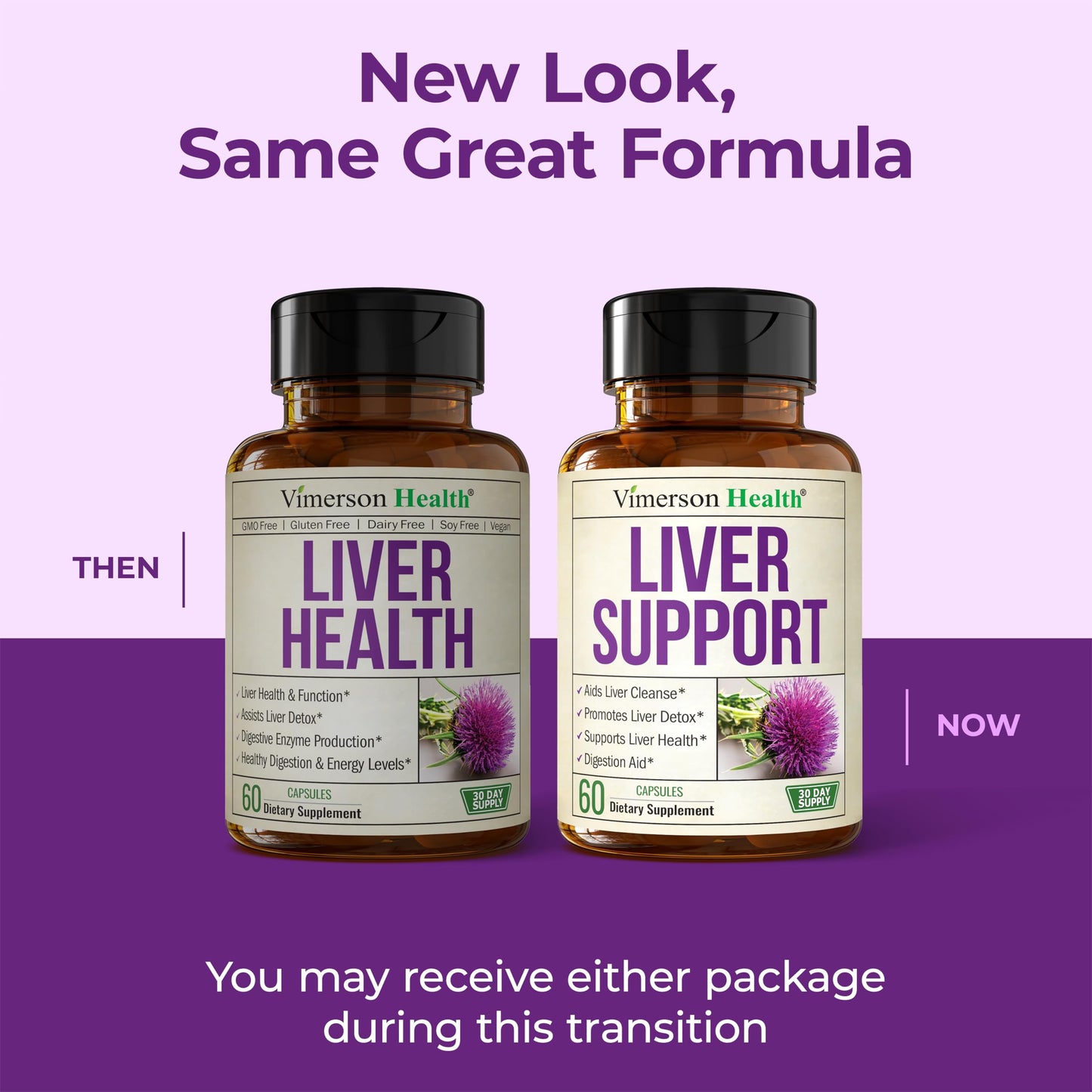 Vegan Liver Cleanse Detox & Repair โ Milk Thistle & Dandelion Root (60 Capsules)