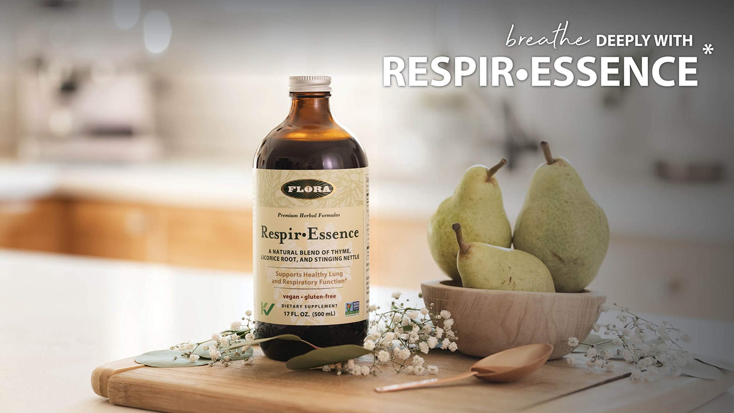 Flora Respir-Essence โ Lung Support, 17 oz | Vegan, Gluten-Free, Kosher