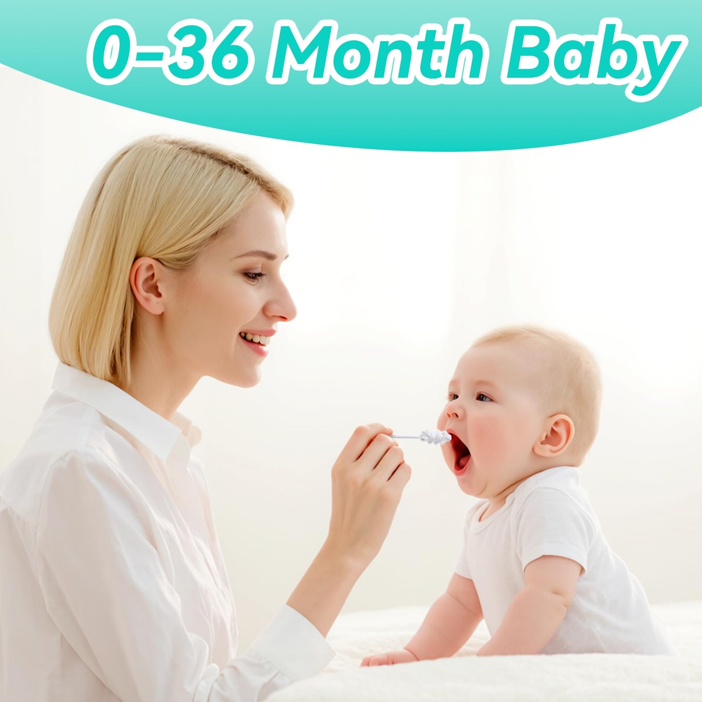 Foily 30-Pack Baby Tongue Cleaner Gauze โ Gentle Newborn Oral Care (0-24 Months, Spiral Style)