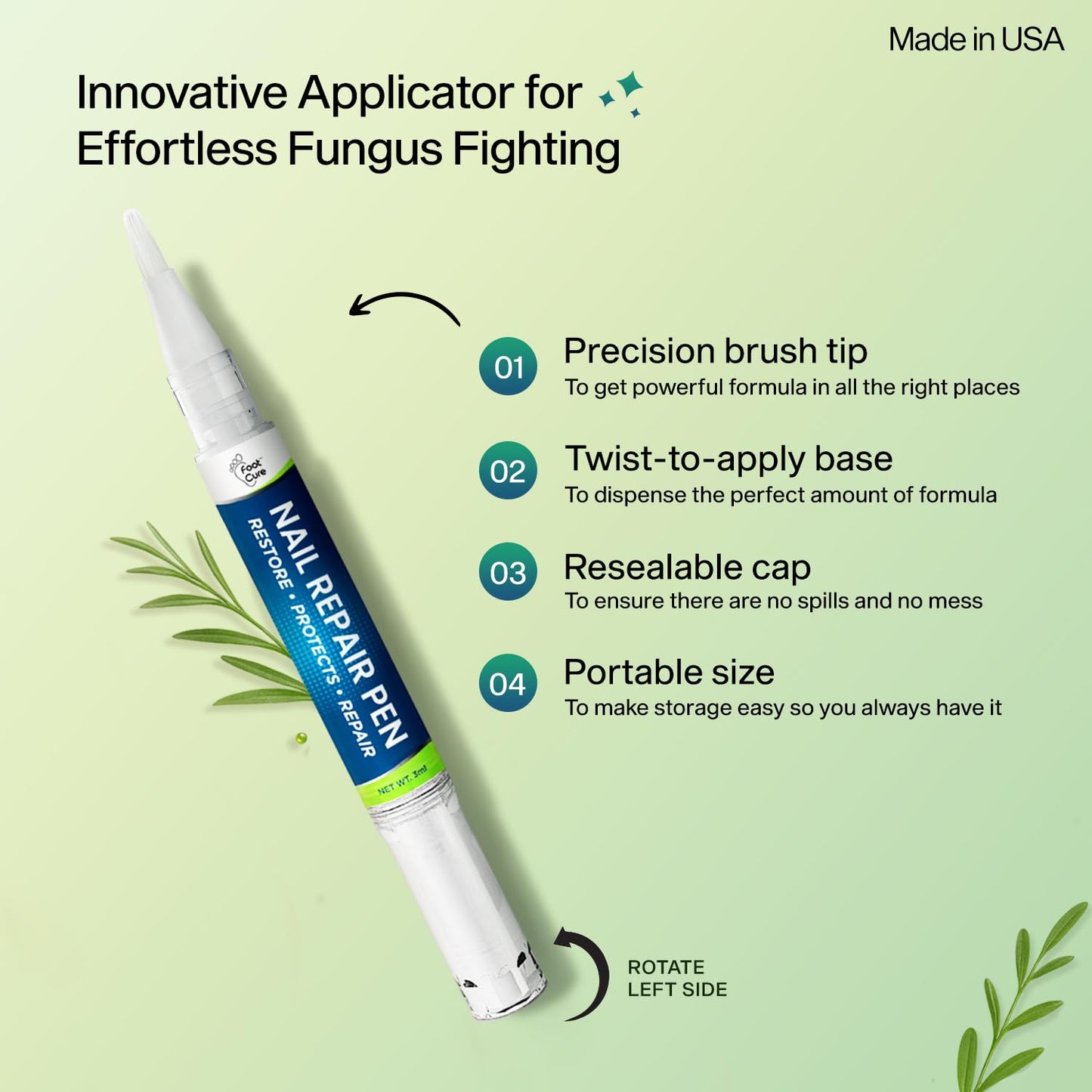 Foot Cure Nail Repair Pen โ Extra Strength Toenail Fungus Treatment (USA Made)