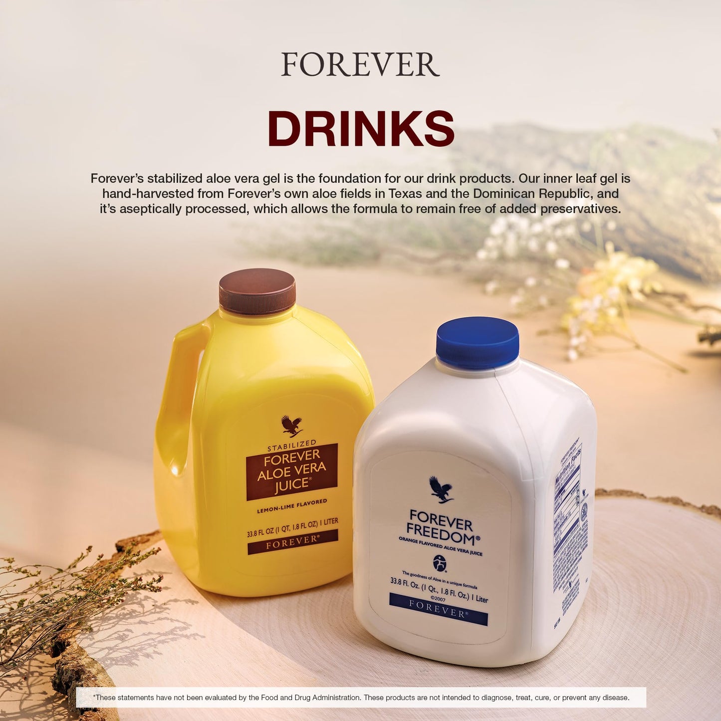 Forever Living Aloe Vera Juice Lemon Lime β Pure Inner Leaf Gel, 1L x2