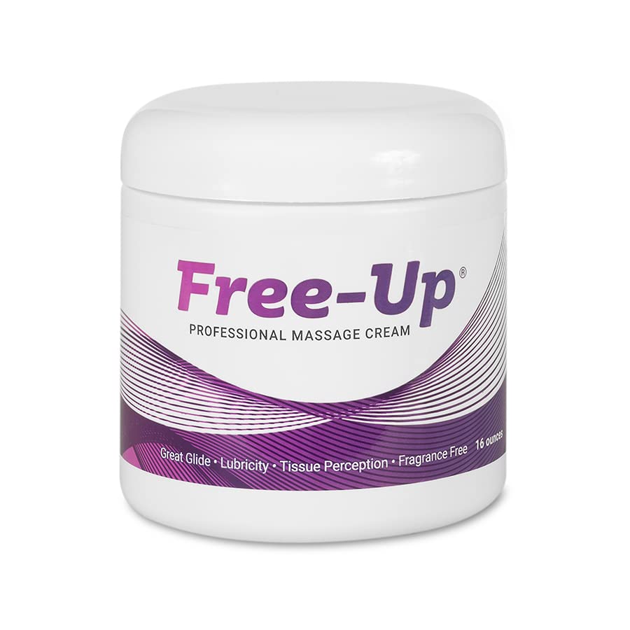 Free-Up Professional Massage Cream โ Fragrance-Free, Non-Greasy, 16 oz Jar