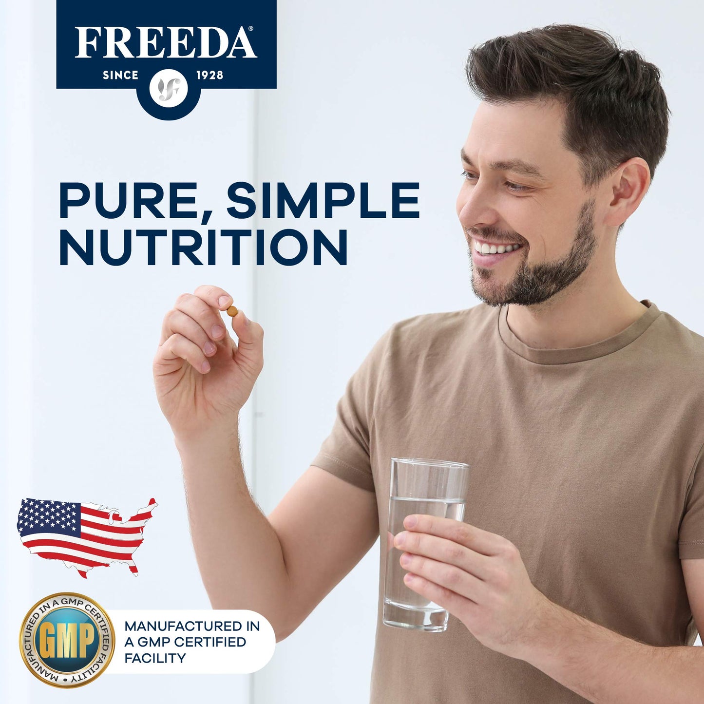 Freedavite Tiny Tablet โ Moderate Multivitamin for Men & Women | 100 Count