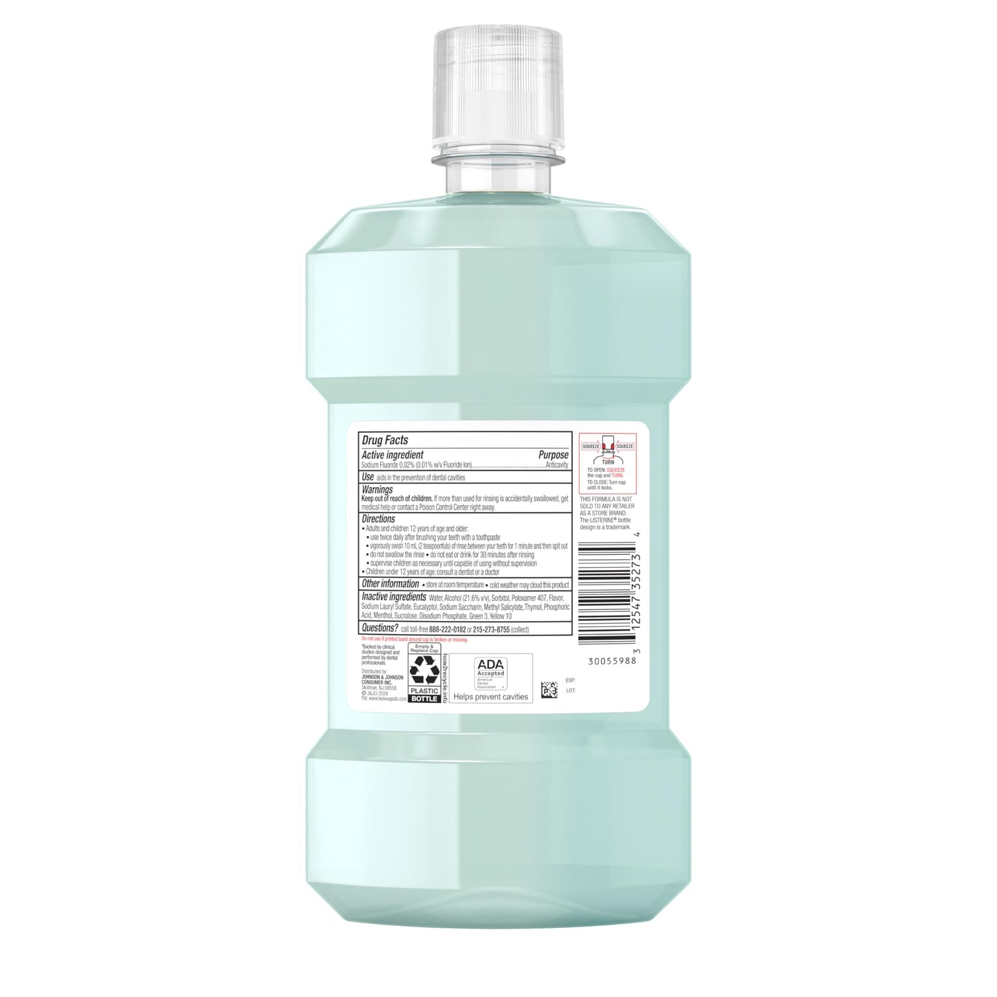 Listerine Clinical Solutions Enamel Strength Mouthwash โ Alpine Mint, 500 mL