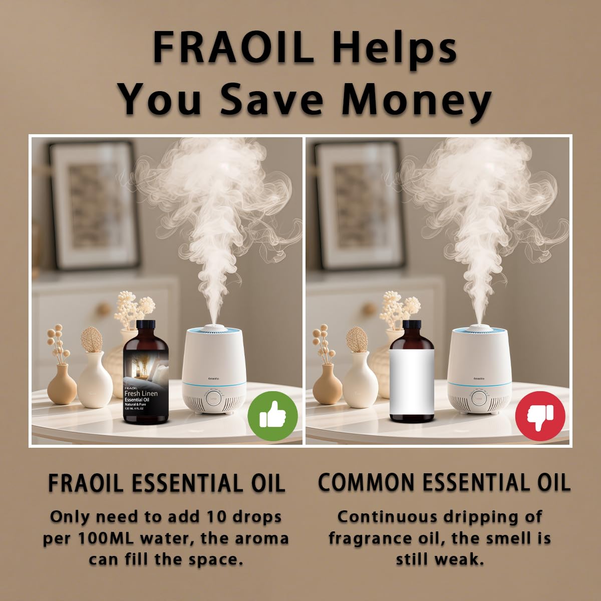 Fresh Linen Fragrance Oil 4 oz (120 ml) โ Diffuser, Candle & DIY