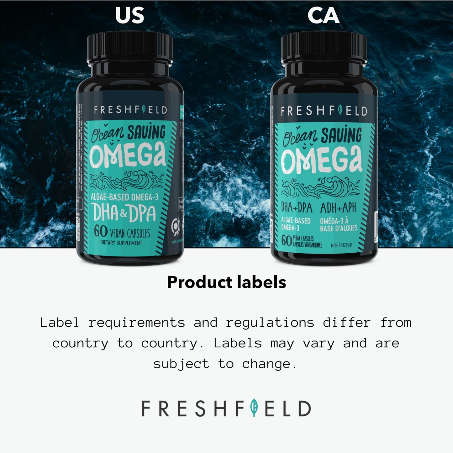 Freshfield Omega-3 DHA + DPA from Algae โ Vegan, 440 mg DHA per Capsule