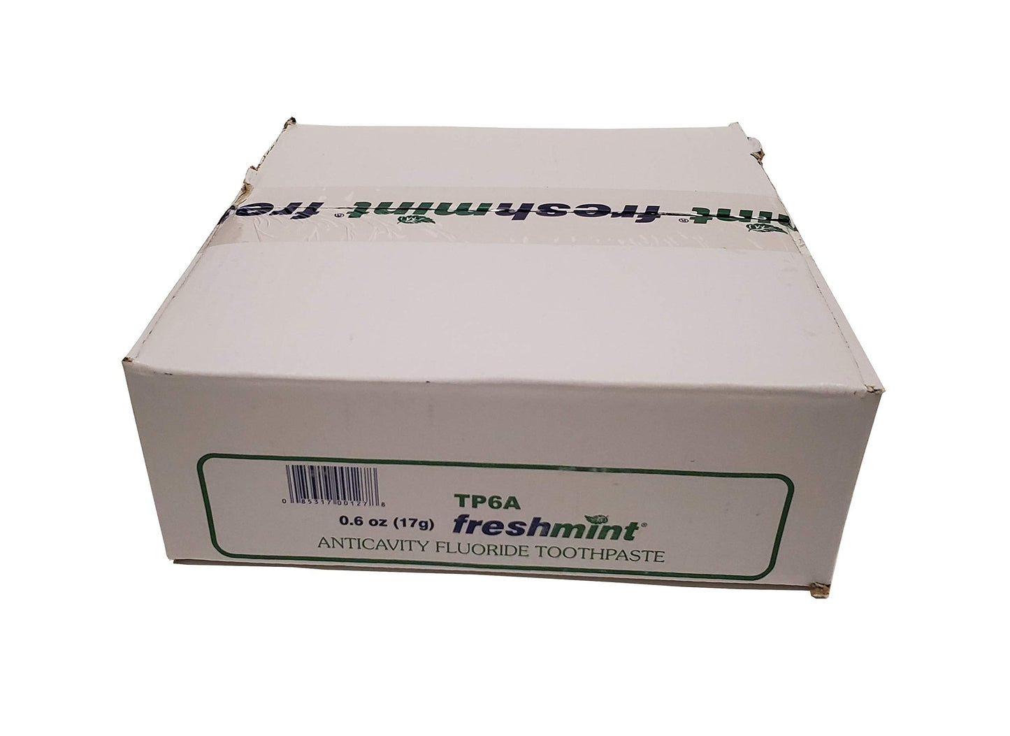 Freshmint 0.6 oz Anticavity Fluoride Toothpaste โ 144-Pack, Travel Size, Metallic Tubes