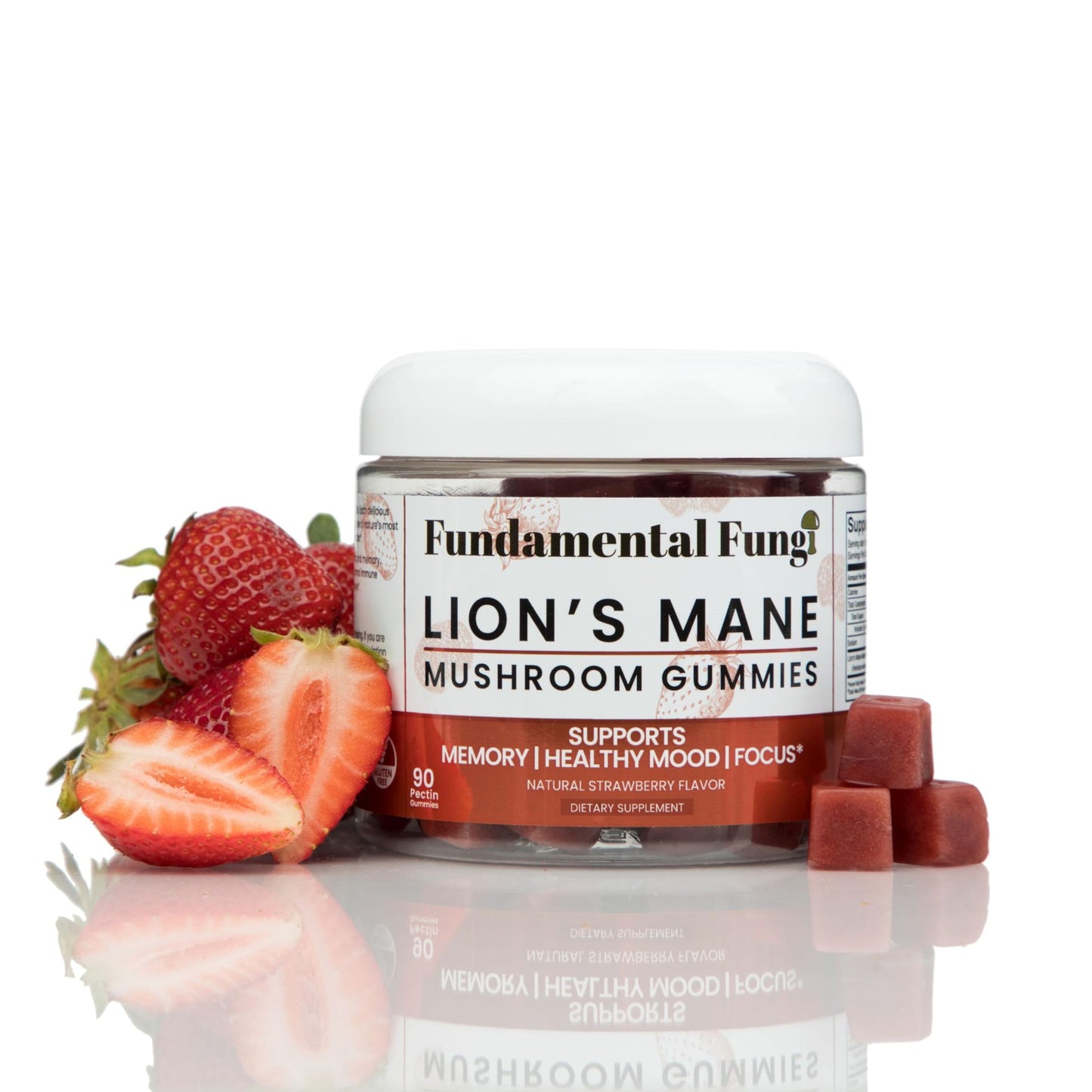 Fundamental Fungi Lion's Mane Gummies β 90 Servings | Brain Health & Focus