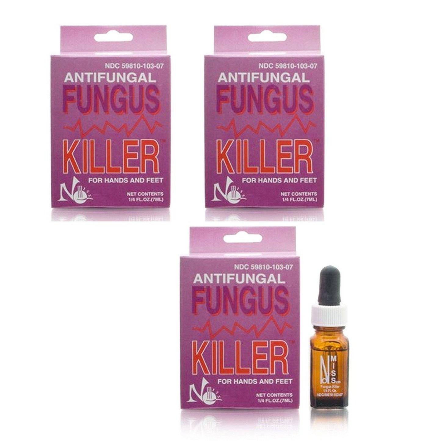 Fungus Killer 1/4 oz Bottle Boxed (3-Pack) β Free Nail File