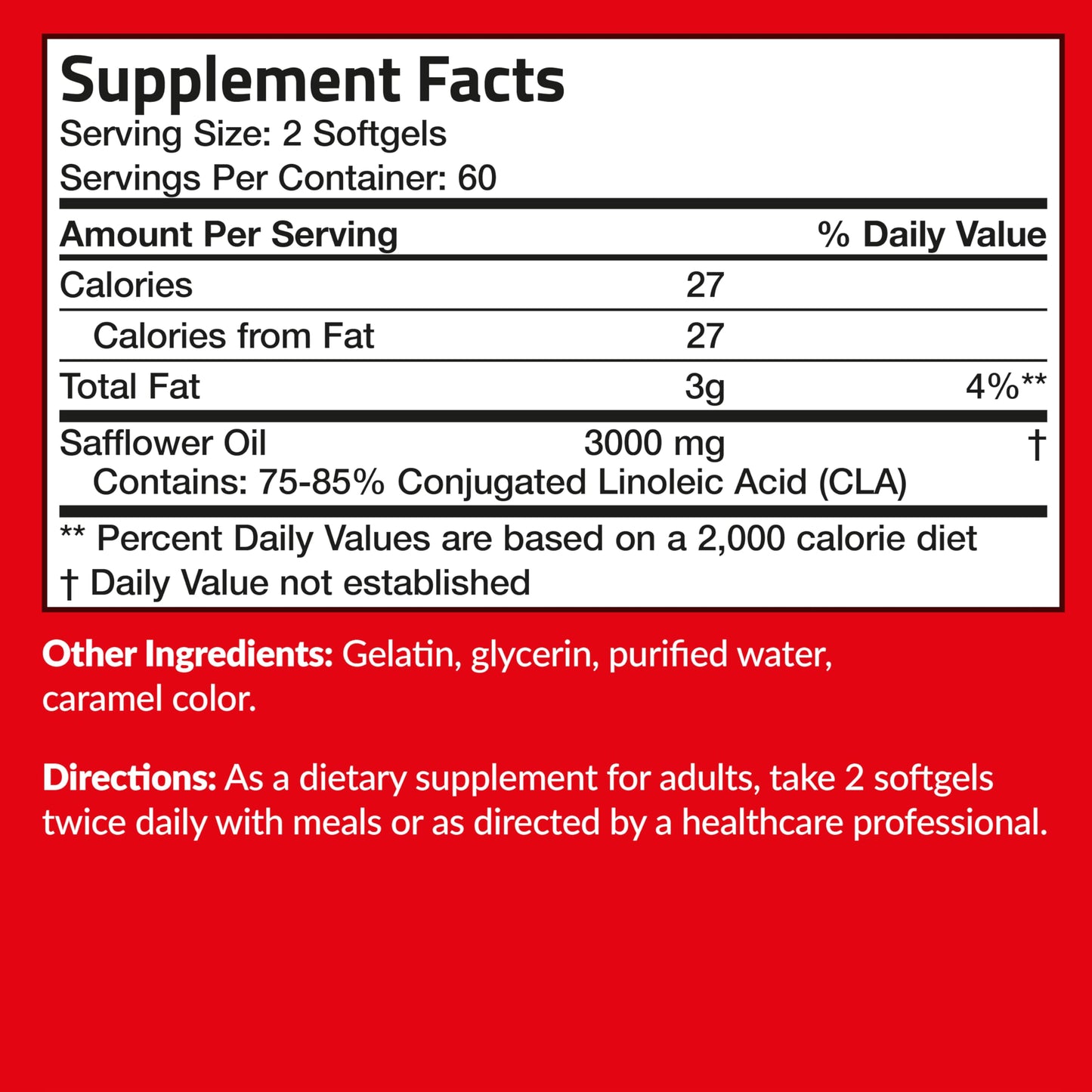 Futurebiotics CLA 3000 Extra High Potency โ Non-Stimulating Conjugated Linoleic Acid, 120 Softgels